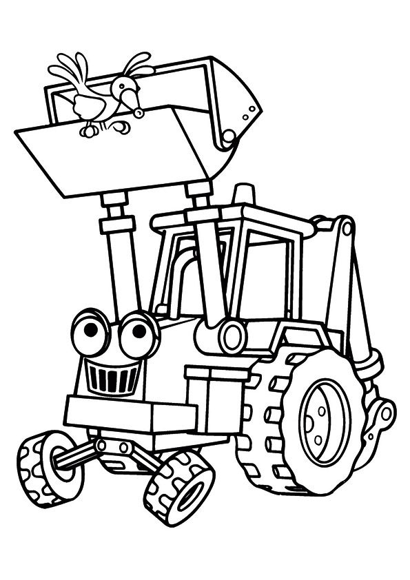 Free & Printable The scoop digging machine Coloring Picture, Assignment  Sheets Pictures for Child | Parentune.com