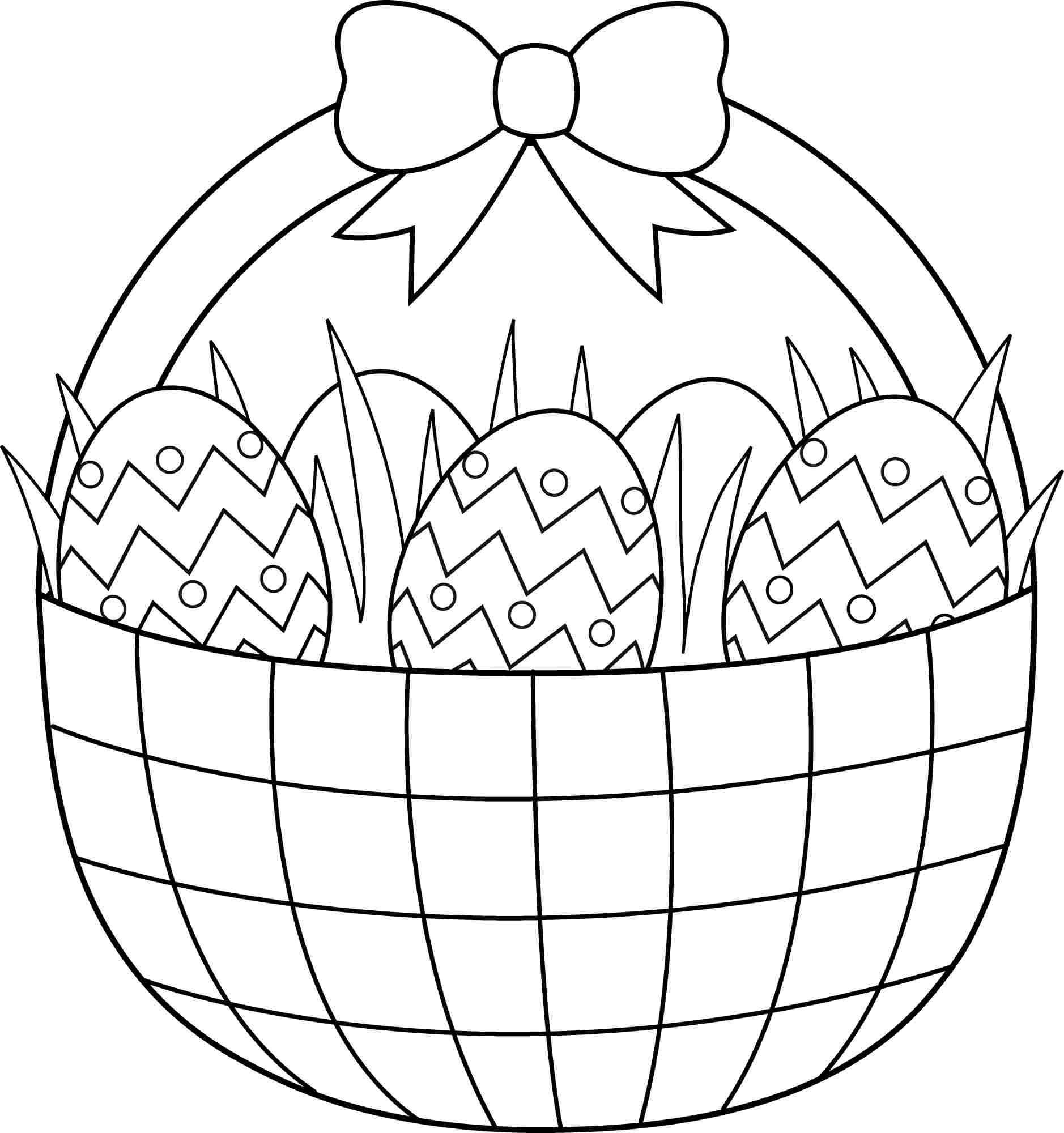 Free Empty Easter Basket Coloring Page, Download Free Empty Easter Basket  Coloring Page png images, Free ClipArts on Clipart Library