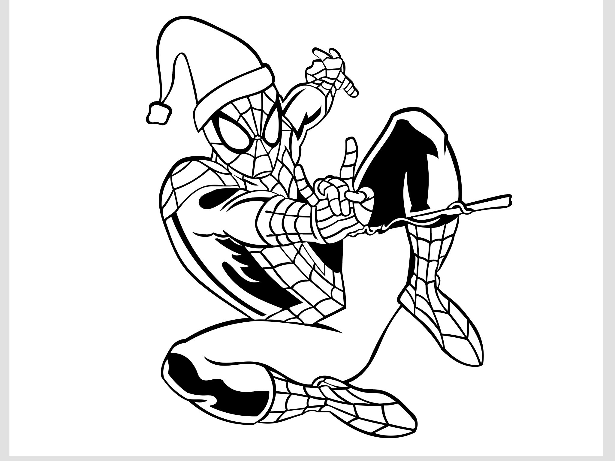 Spiderman Christmas Png Spiderman Png Kids Coloring Png - Etsy
