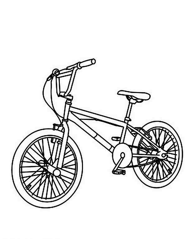 Mountain Bicycle Coloring Page : Coloring Sun