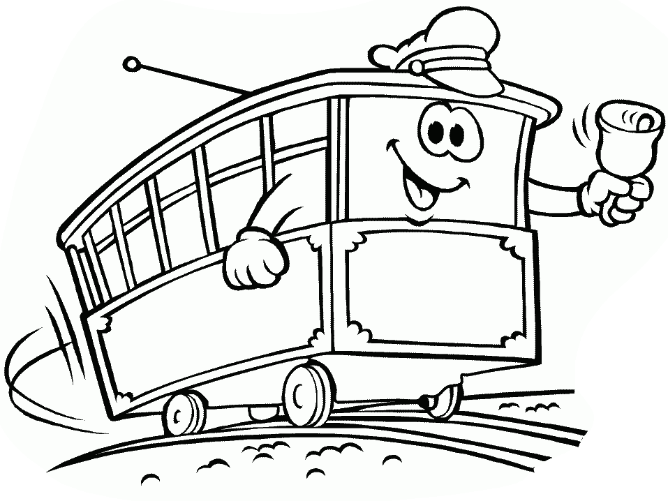 Cable Car Coloring Pages - GetColoringPages.com