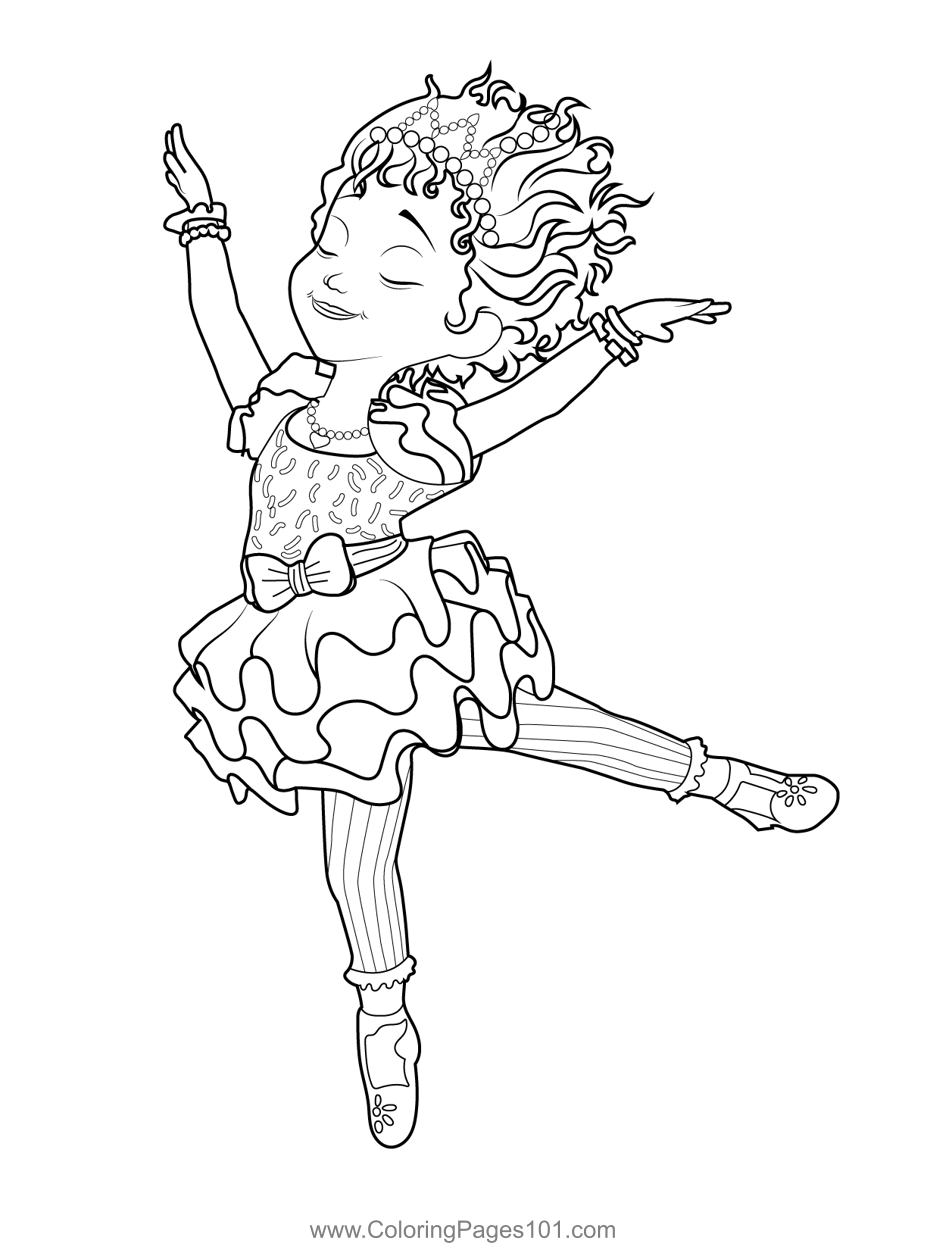 Ballerina Nancy Fancy Nancy Clancy Coloring Page for Kids - Free Fancy Nancy  Clancy Printable Coloring Pages Online for Kids - ColoringPages101.com | Coloring  Pages for Kids