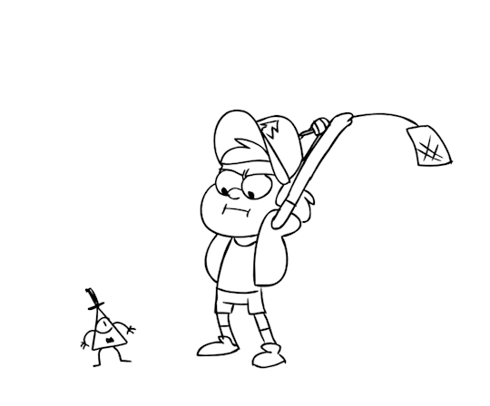 Here to have fun and steal smiles — If Bill Cipher tries to possess Dipper  or Ford,...