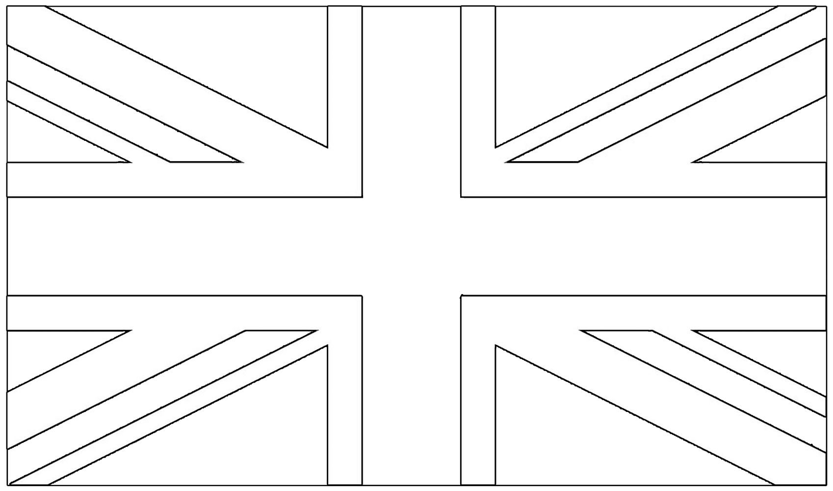 UK Flag Colouring | Rooftop Post Printables