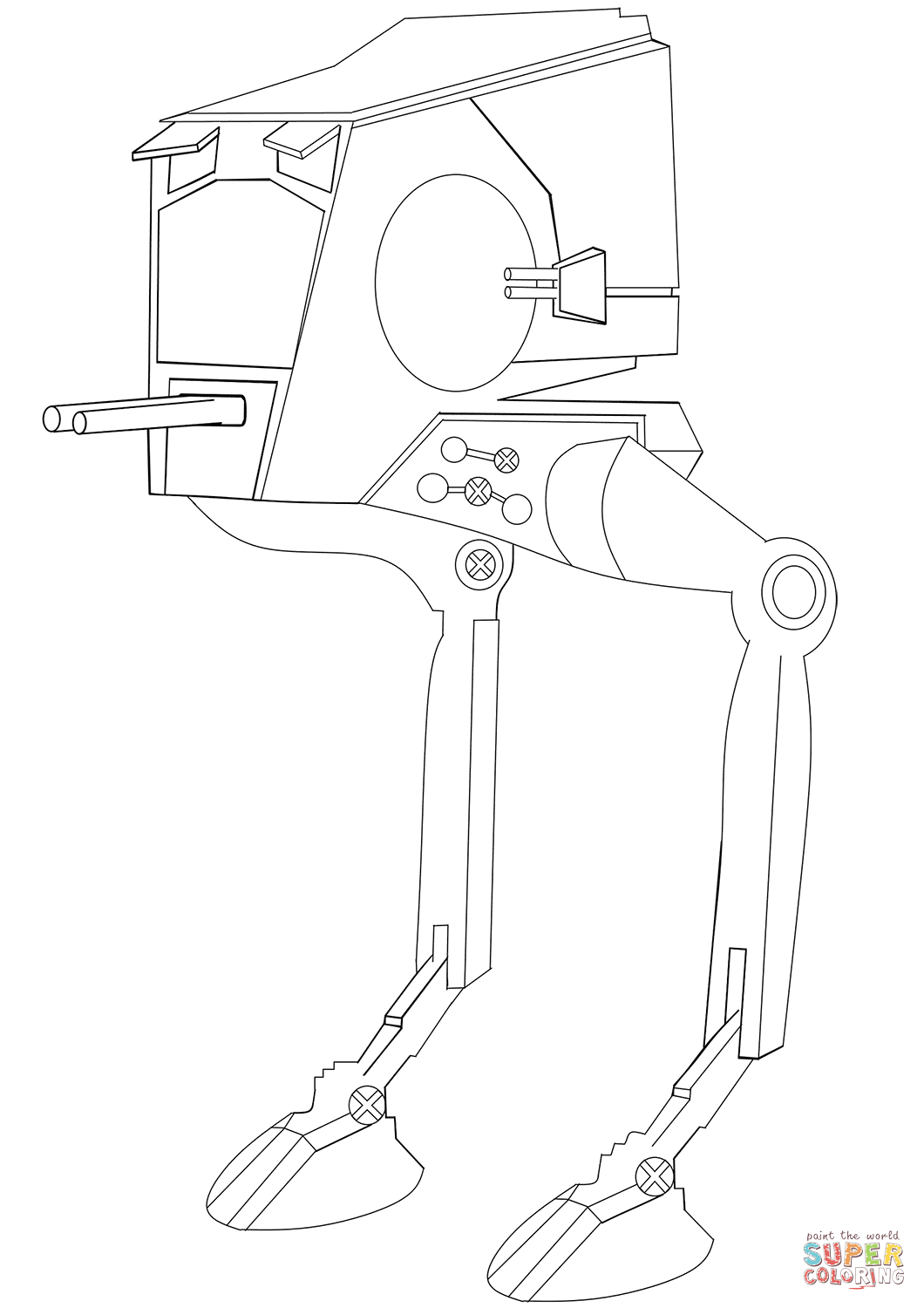 Star Wars AT-ST coloring page | Free Printable Coloring Pages