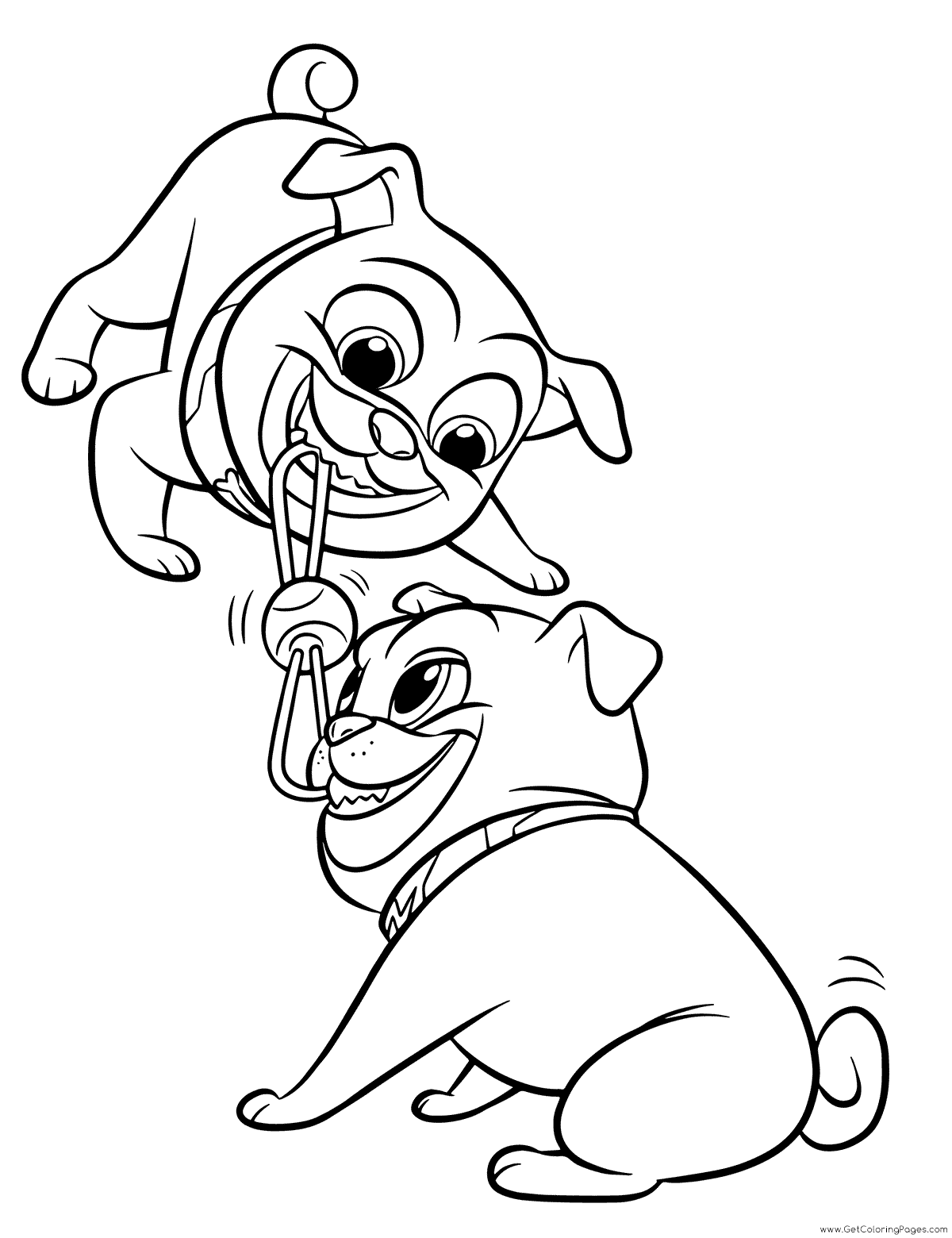 Puppy Pals Coloring Pages Bob and Bingo - Get Coloring Pages