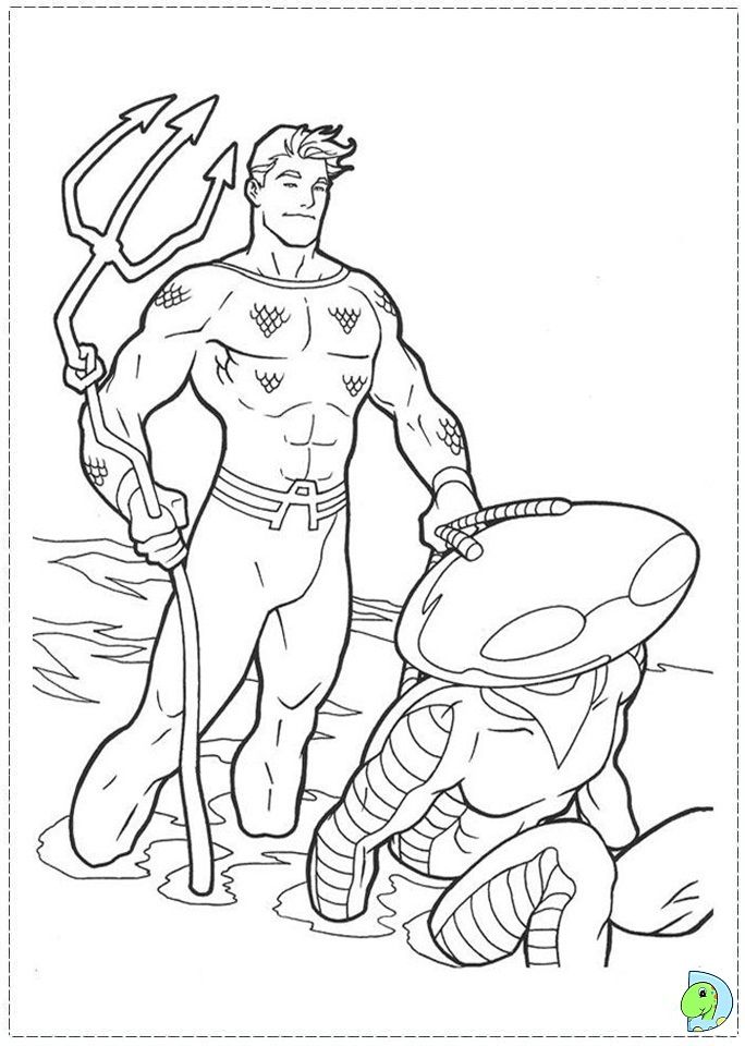 Aquaman Coloring page- DinoKids.org
