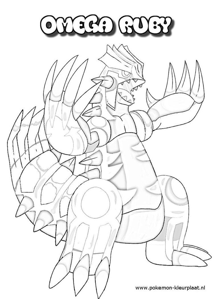 Primal Groudon Coloring Page by jpijl on DeviantArt