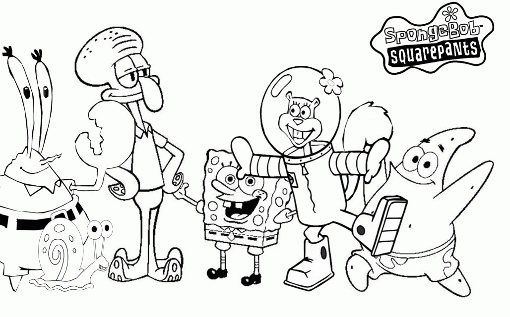 Spongebob Coloring Pages for Kids 2016 | Activity Shelter