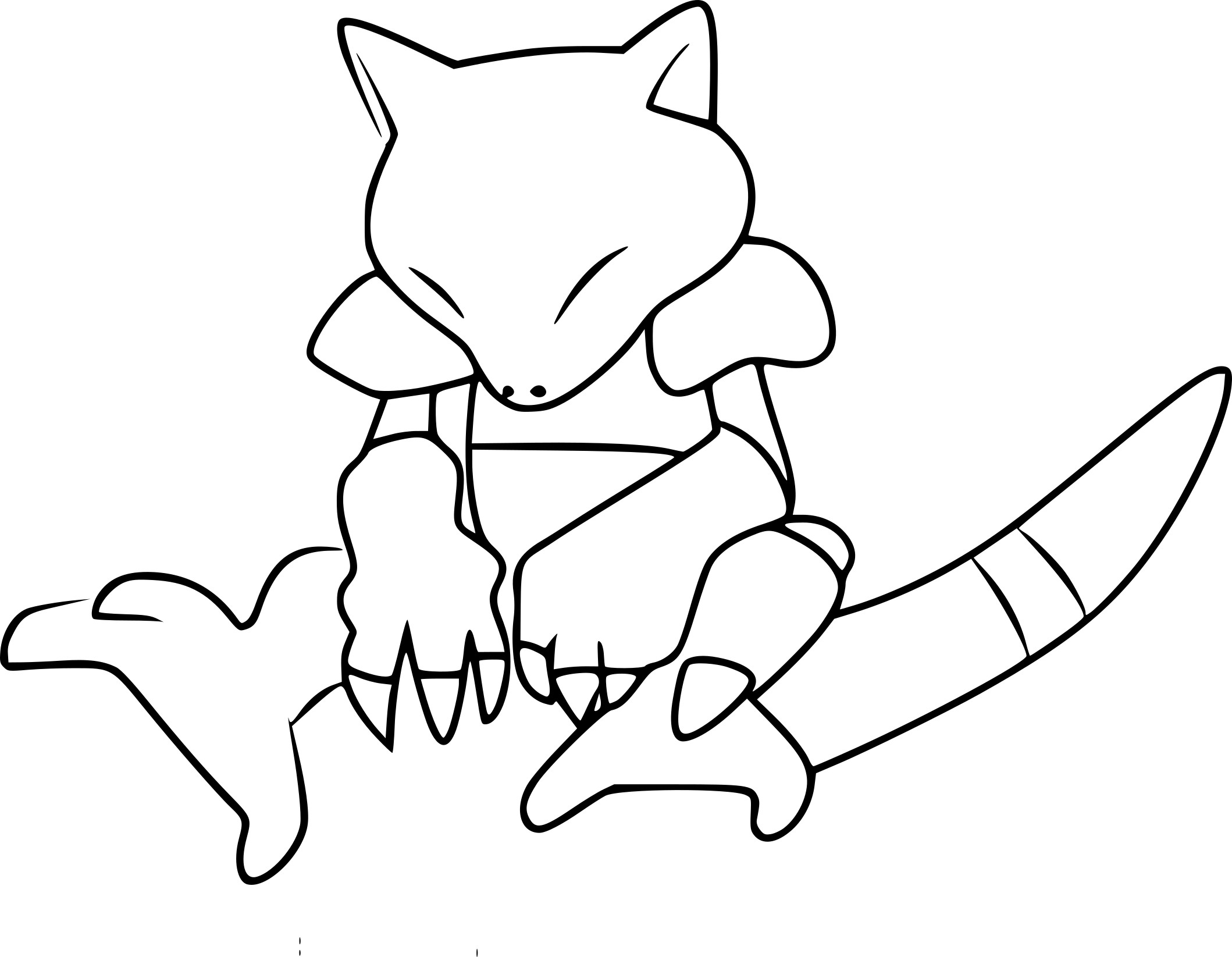 Abra Pokemon Go coloring page - free ...