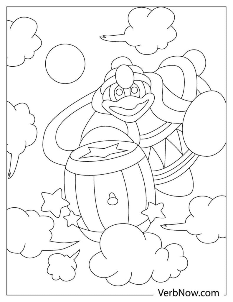 Free KIRBY Coloring Pages & Book for Download (Printable PDF) - VerbNow