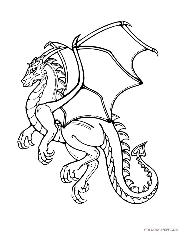 Dragon Coloring Sheets Animal Coloring Pages Printable 2021 1406  Coloring4free - Coloring4Free.com