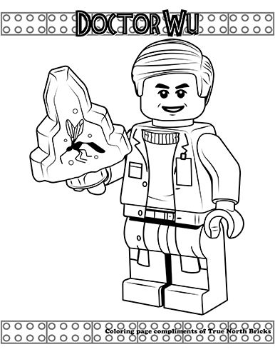 Jurassic World - Dr. Wu GIVEAWAY!!! - True North Bricks | Lego coloring  pages, Dinosaur coloring pages, Coloring pages