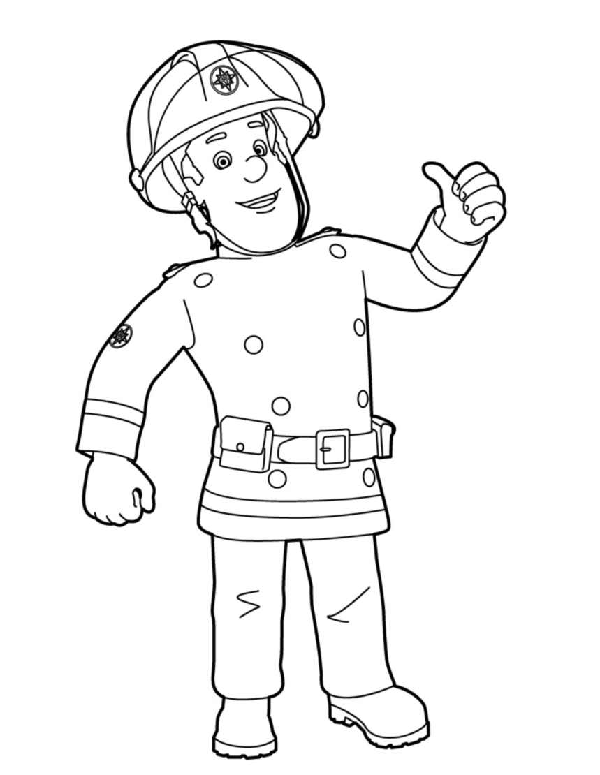 Fire Man Coloring Pages - Coloring Nation