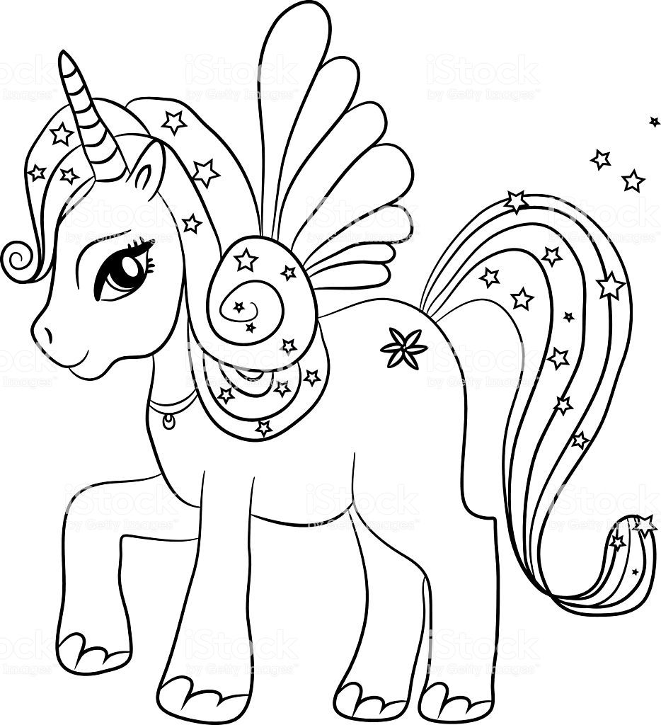 Black and white coloring sheet | Unicorn coloring pages, Fairy coloring  pages, Animal coloring pages