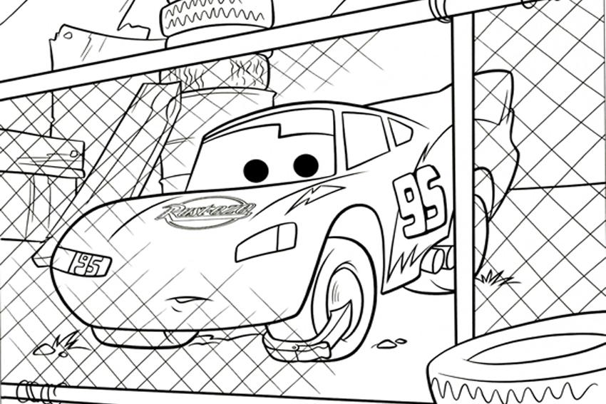cars coloring pages from the 2 Disney ...