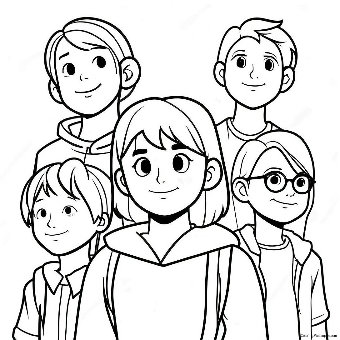 Heartstopper Main Characters Coloring ...