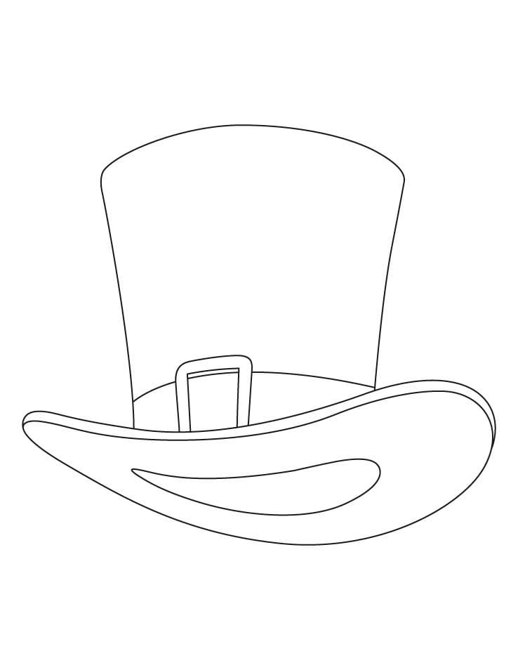 Normal Top Hat coloring page - Download ...