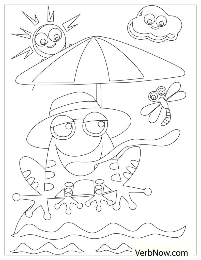 Free FROGS Coloring Pages for Download (Printable PDF)