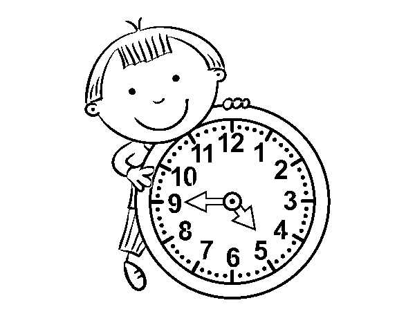 The hours coloring page - Coloringcrew.com