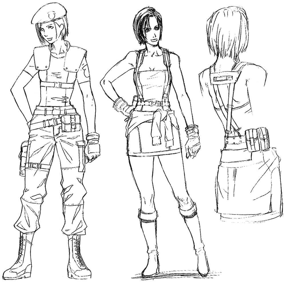 Jill Valentine Sketch - Resident Evil (Remake) Art Gallery