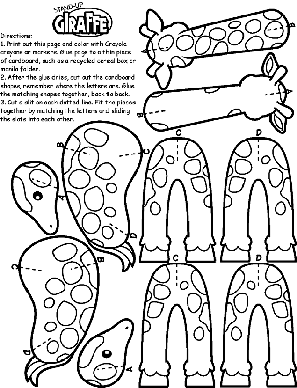 Giraffe on crayola.com | Giraffe coloring pages, Giraffe crafts, Free coloring  pages