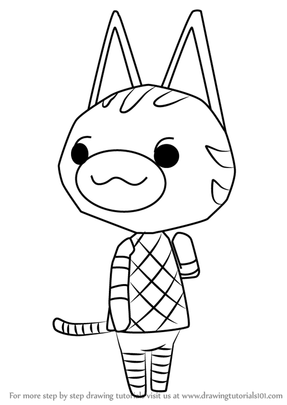 Learn How to Draw Lolly from Animal Crossing (Animal Crossing) Step by Step  : Drawing Tutorials