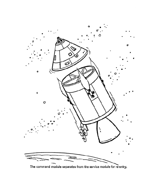 USA-Printables: Apollo 11 moon flight coloring pages - The Space ...