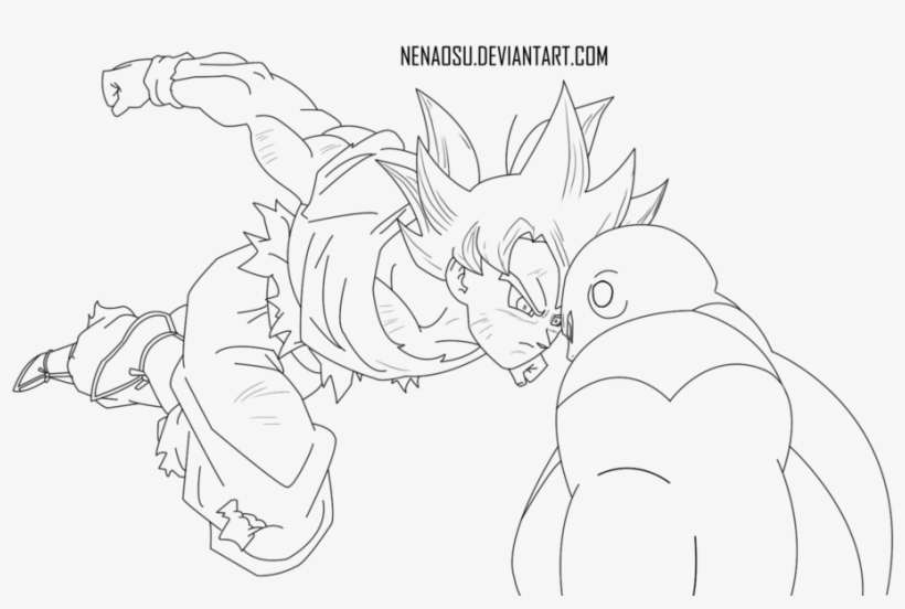 28 Collection Of Ultra Instinct Goku Drawing Easy - Goku Ultra Instinct Coloring  Pages - 1024x576 PNG Download - PNGkit