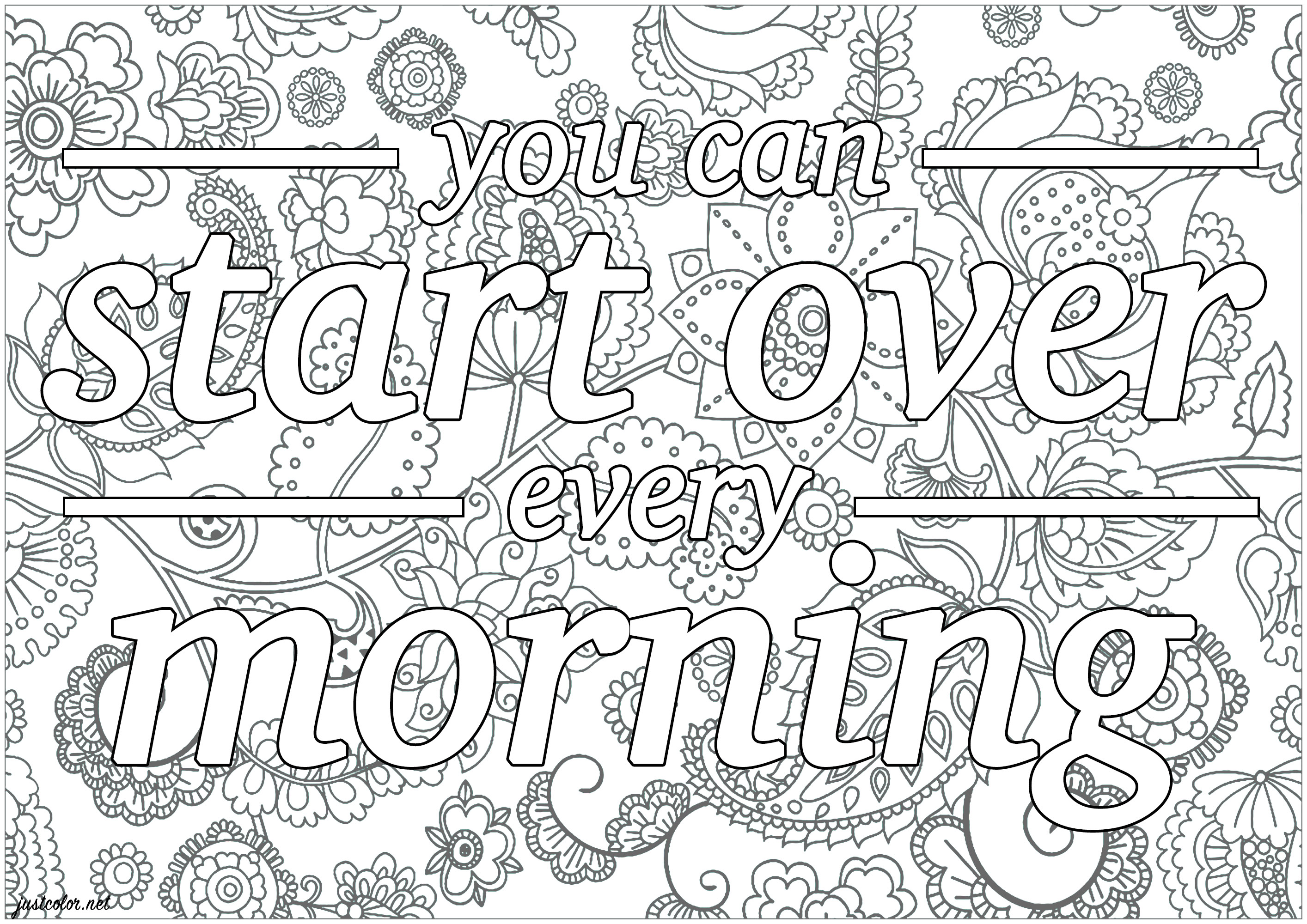 You can start over every morning - Positive & inspiring quotes ...