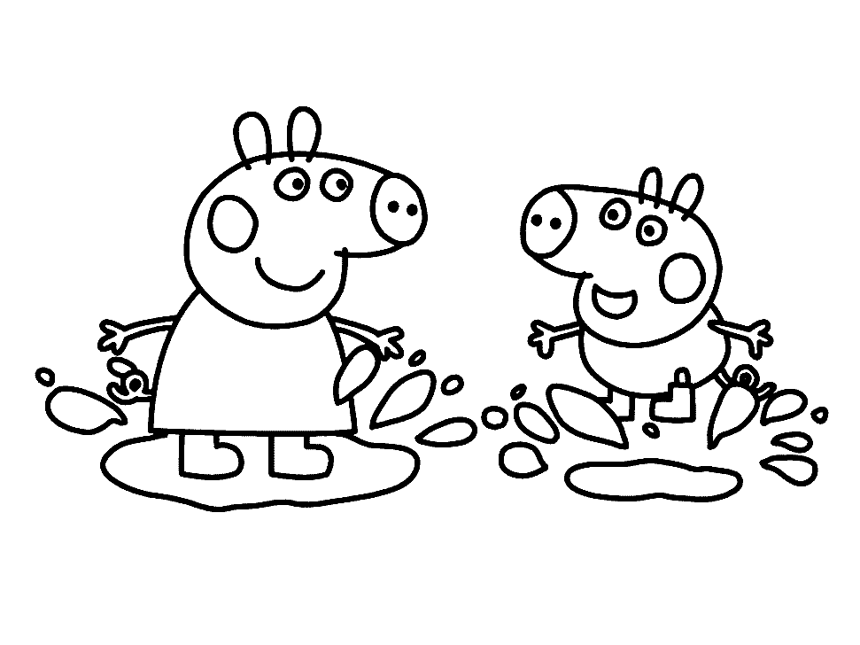 Peppa Pig Cartoon Kids Coloring Pages | Coloring.Cosplaypic.com