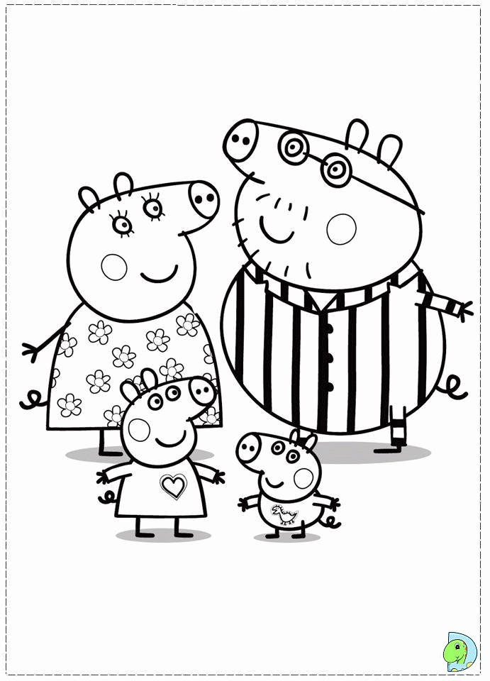 Peppa Pig Coloring Book - Coloring Pages for Kids and for Adults