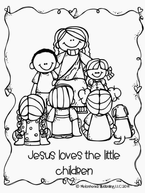 Jesus Loves The Little Children Coloring Pages – AZ Coloring Pages ...