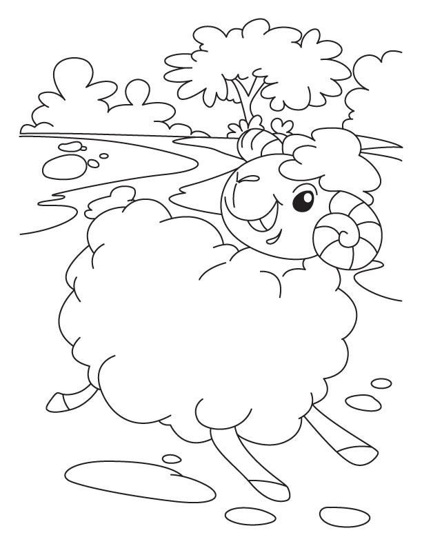Free Coloring Page Lost Sheep - Coloring
