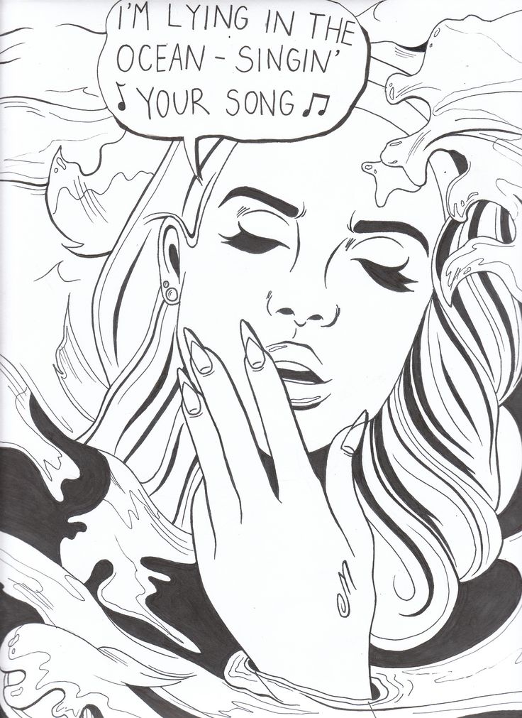 Hannah Hallett Art | Lana del rey art, Lana del rey, Coloring pages