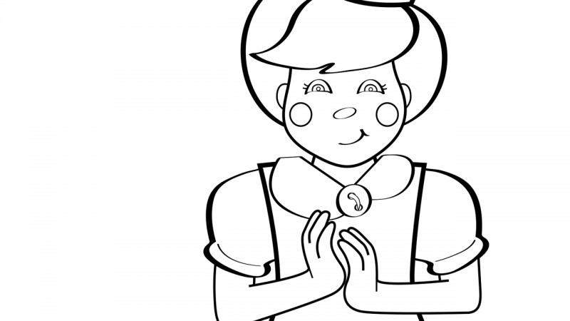 Clap Your Hands - Coloring Page - Mother Goose Club