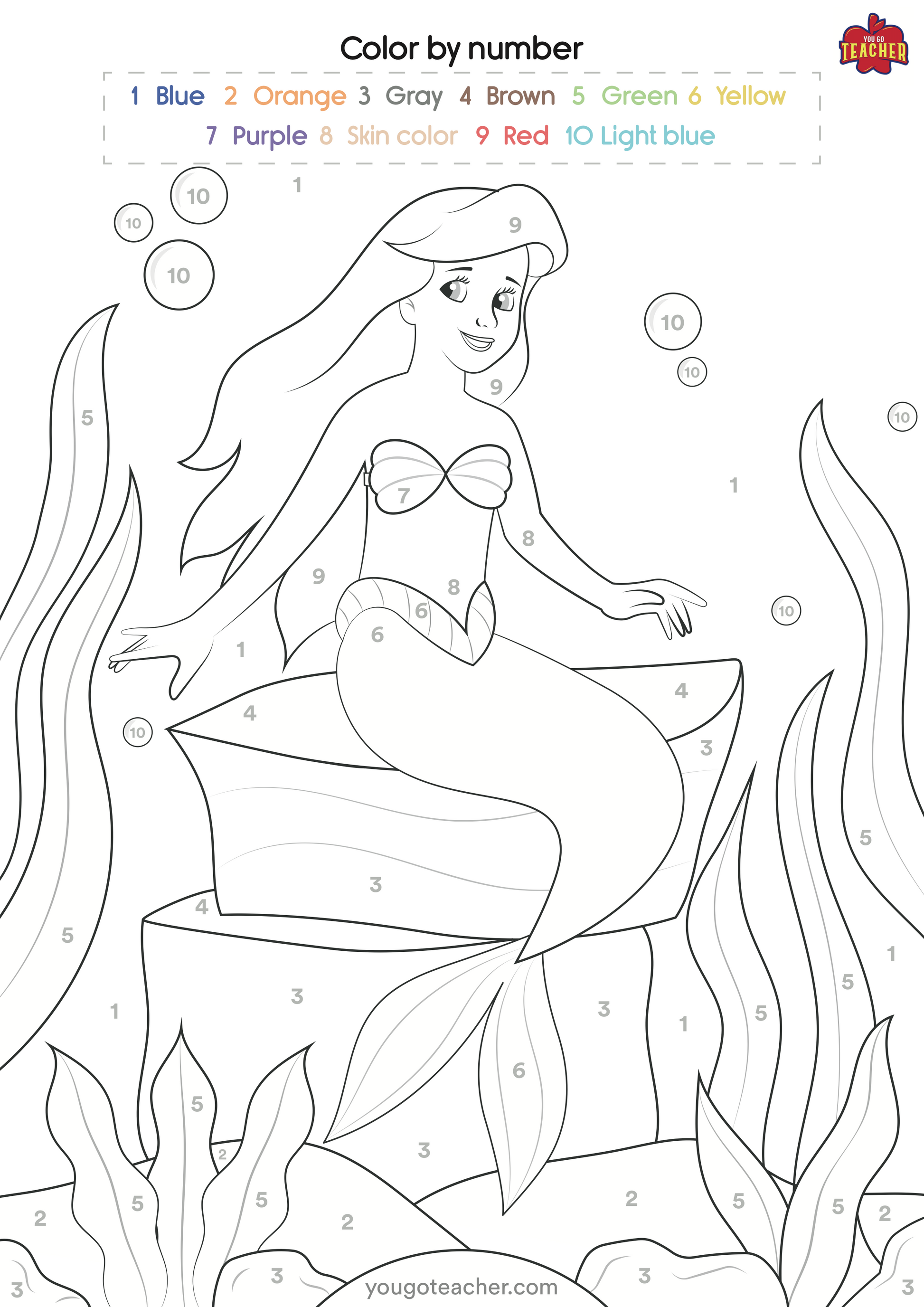 Color By Number Disney Coloring Pages Coloring Nation