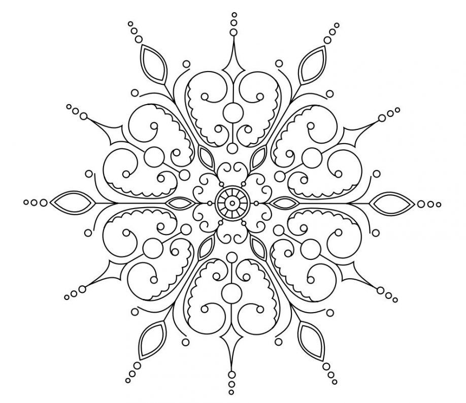 Snowflake Coloring Pages Snowflake Coloring Pages Snowflake ...