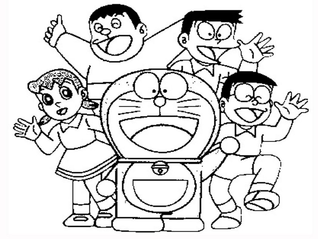 doraemon coloring pages - Clip Art Library