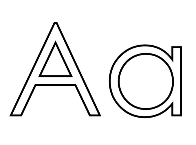 Full Page Alphabet Upper and Lowercase Coloring Pages - Etsy