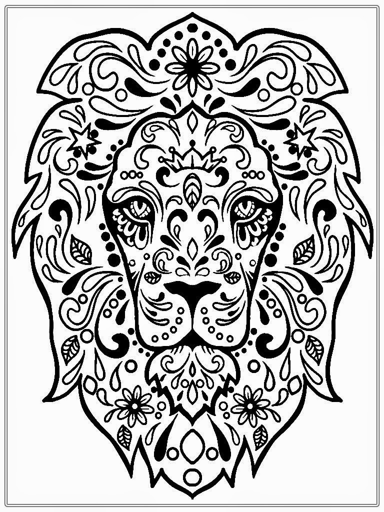 Lion Coloring Pages Adult - Get Coloring Pages