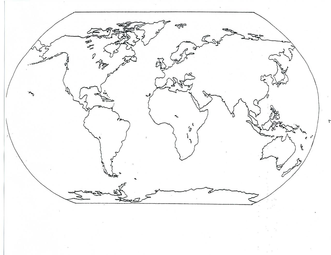 Continents map coloring pages download and print for free