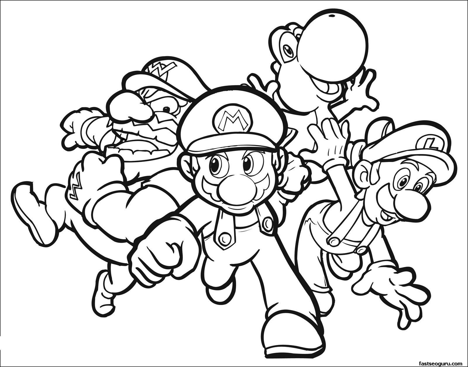 mario coloring pages for boys | Only Coloring Pages