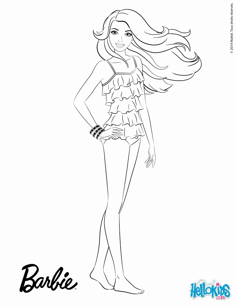 Barbie Fashion Colouring Pages - High Quality Coloring Pages