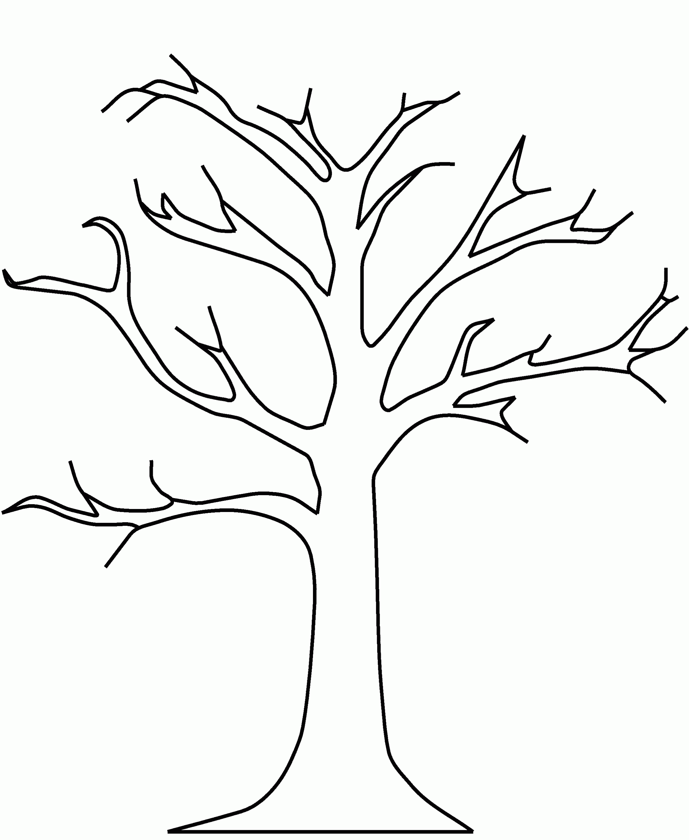 Tree Coloring Sheet - Coloring Pages for Kids and for Adults