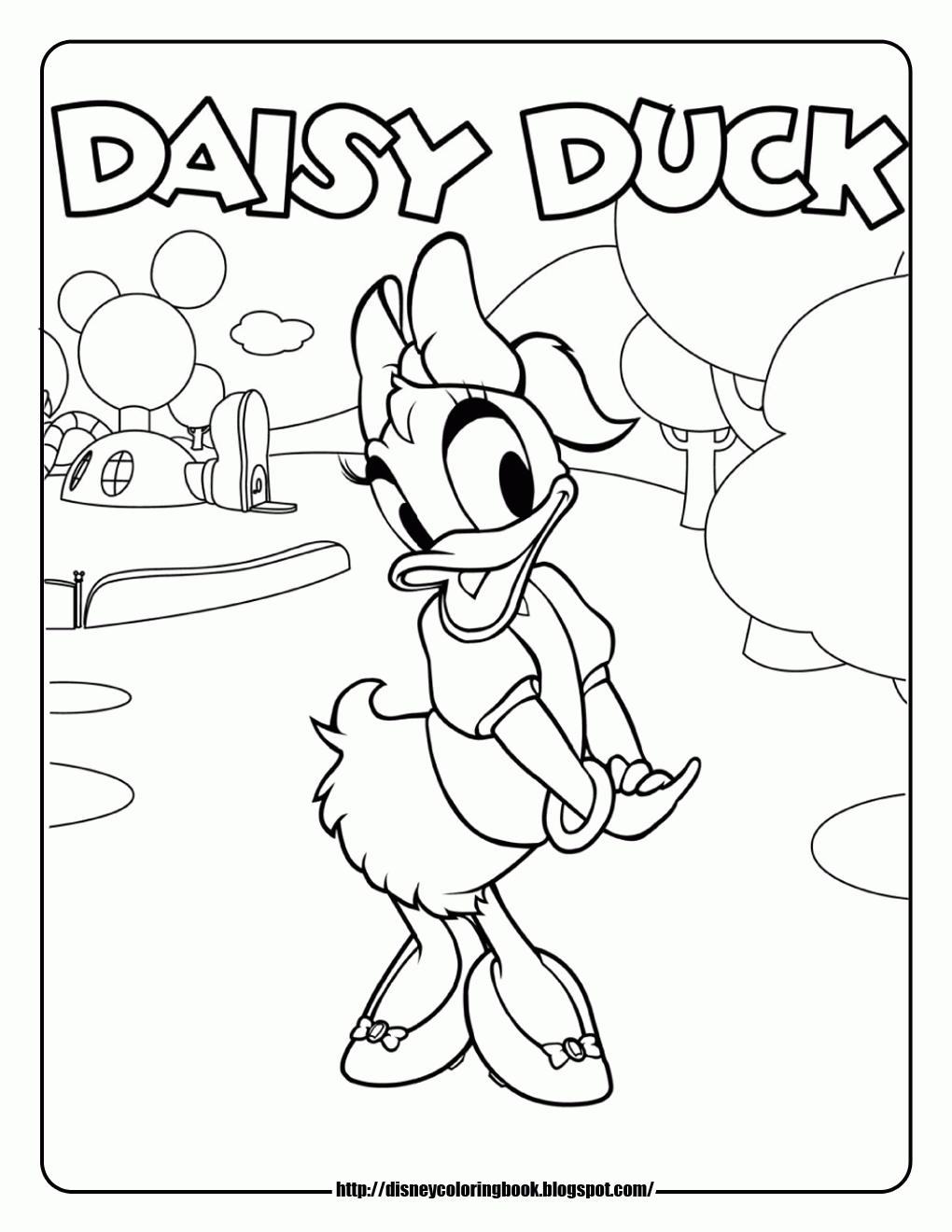 Baby Mickey Mouse Clubhouse Characters Coloring Pages - Coloring ...