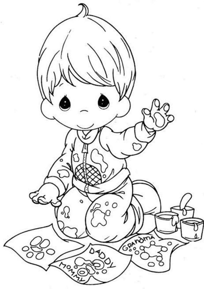 Free & Easy To Print Precious Moments Coloring Pages - Tulamama