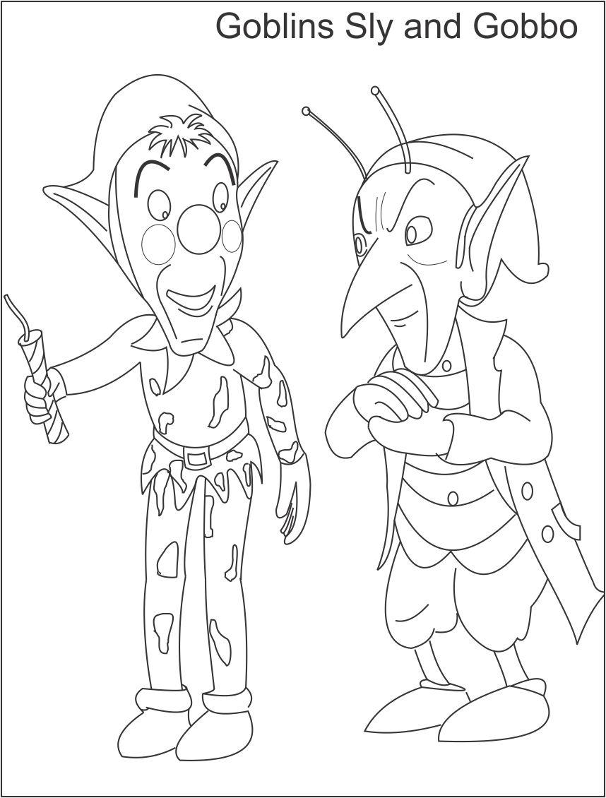 Goblins printable coloring page for kids