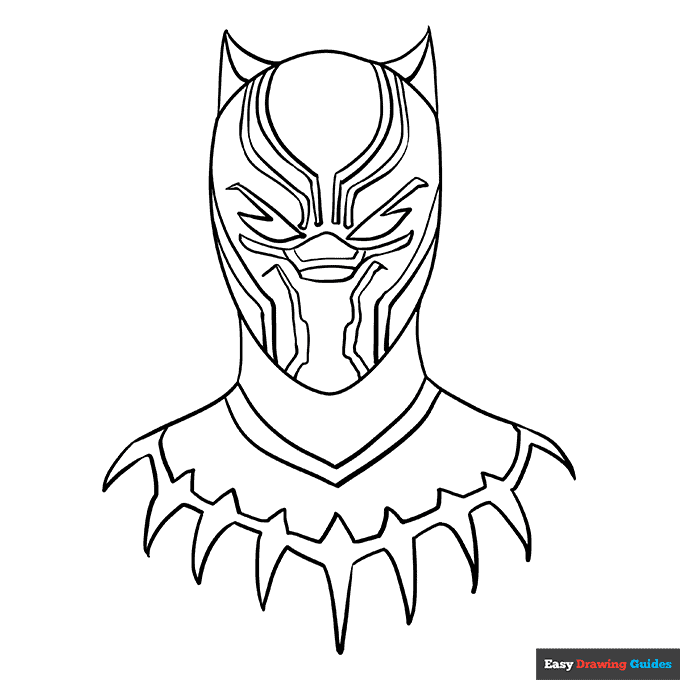 Black Panther Coloring Page | Easy ...