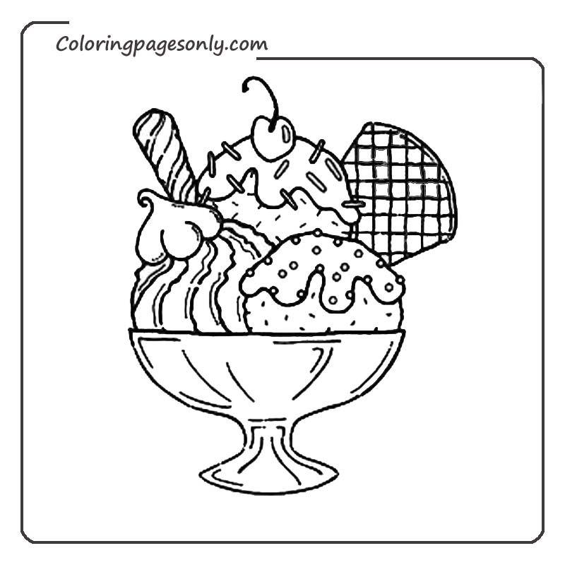 Food Coloring Pages - Coloring Pages For Kids And Adults